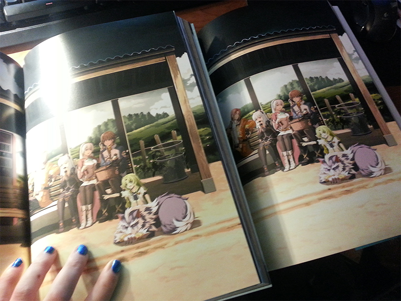 Japanese book on the right. The only reason the colors are lighter on the left is because of my desk lamp.