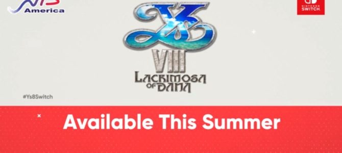 Ys VIII: Lacrimosa of Dana is coming to Nintendo Switch Ys VIII: Lacrimosa of Dana is coming to Nintendo Switch